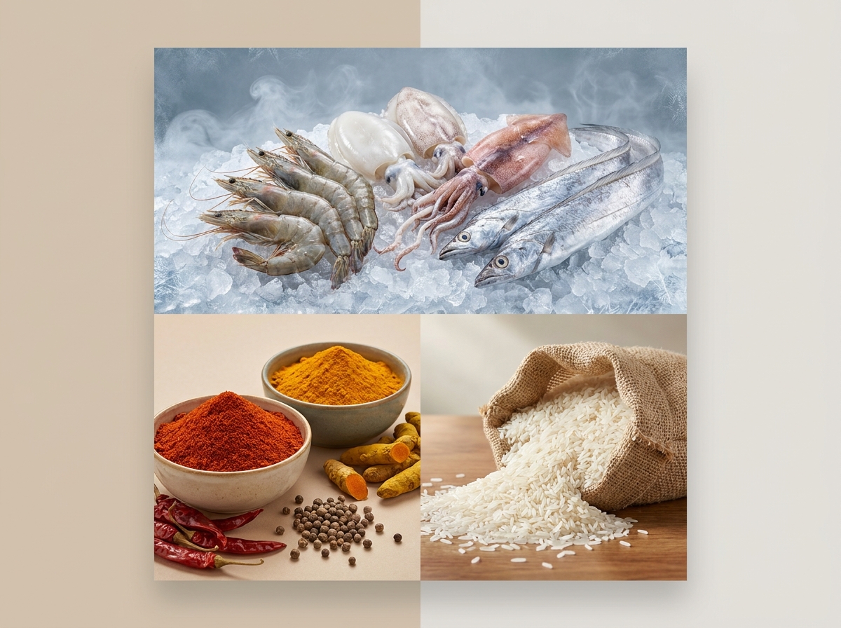 Premium Export Food Collage